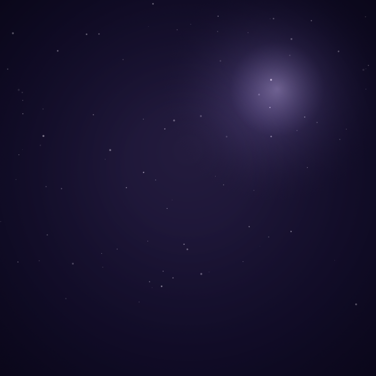 Stars over a dark sky